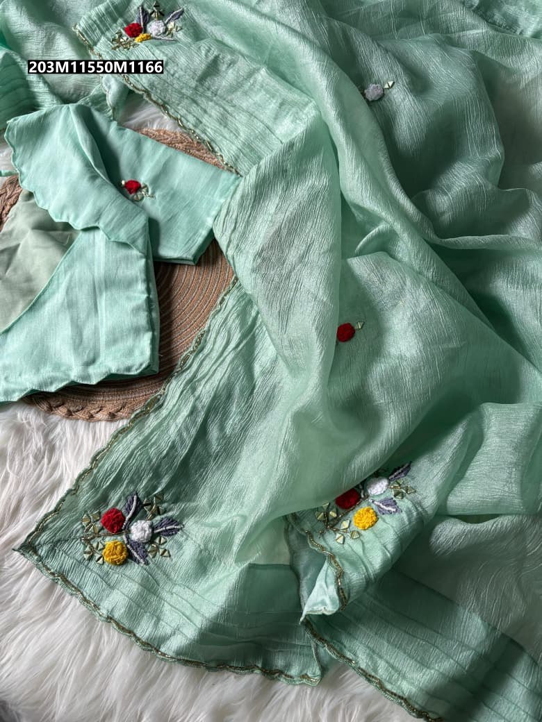 Candy Crush Handwork Saree