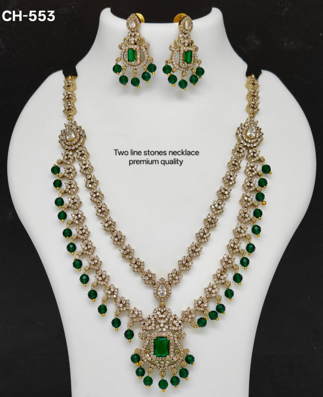 Premium 2 layer Victorian finish necklace