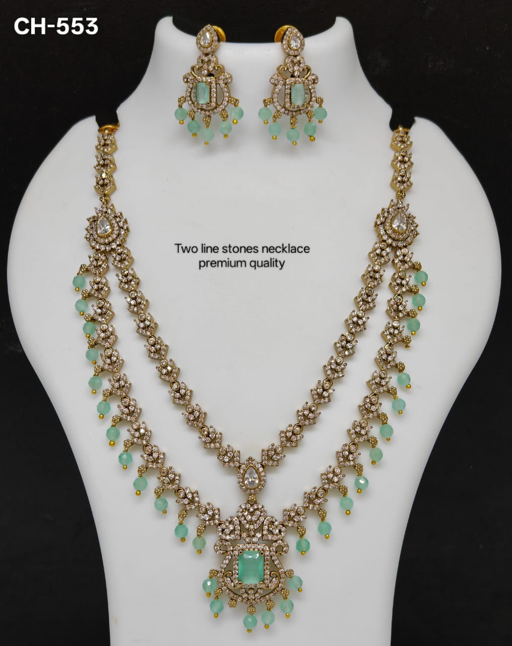 Premium 2 layer Victorian finish necklace