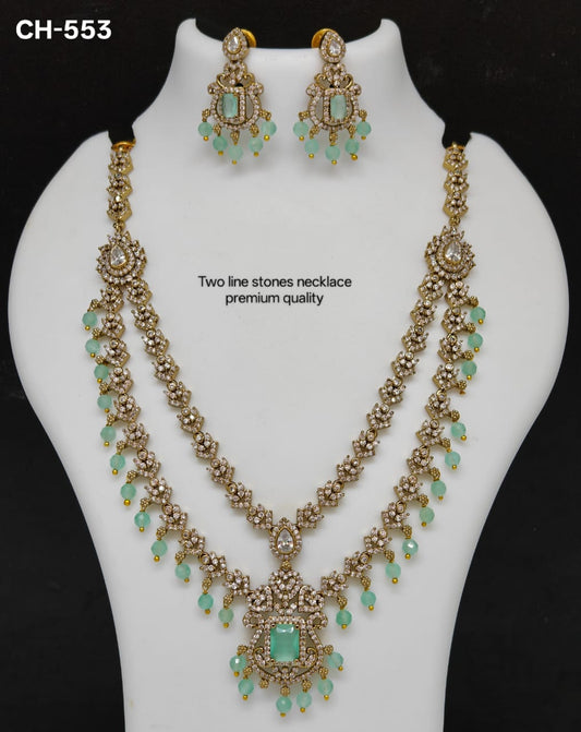 Premium 2 layer Victorian finish necklace