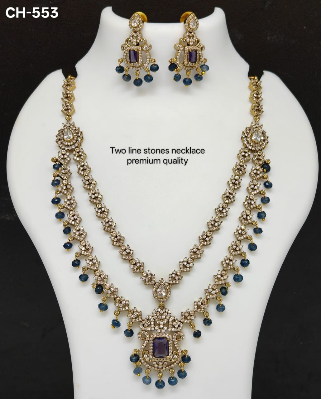 Premium 2 layer Victorian finish necklace