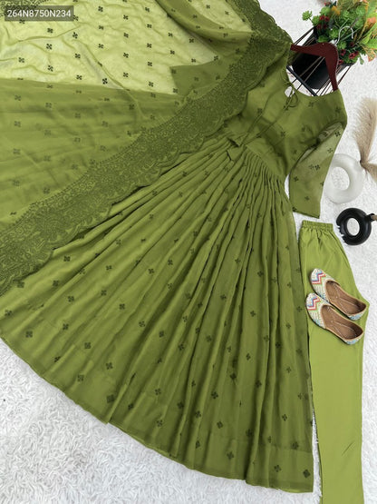 Faux Georgette Anarkali