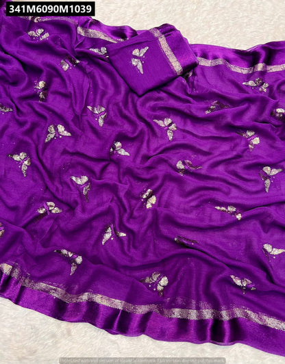 Pure Viscose Georgette Butterfly Saree