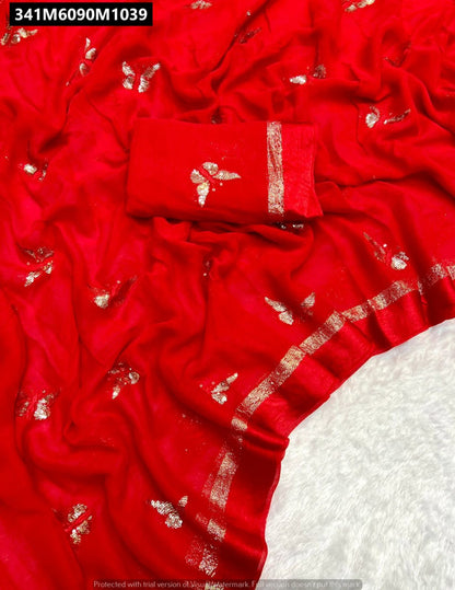 Pure Viscose Georgette Butterfly Saree