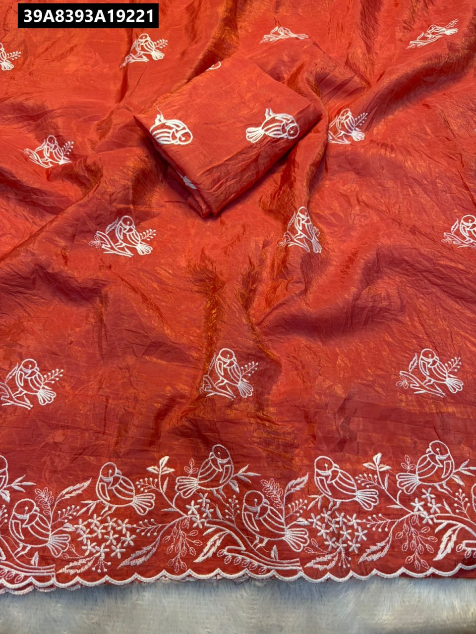 Premium soft gold crush Designer Saree