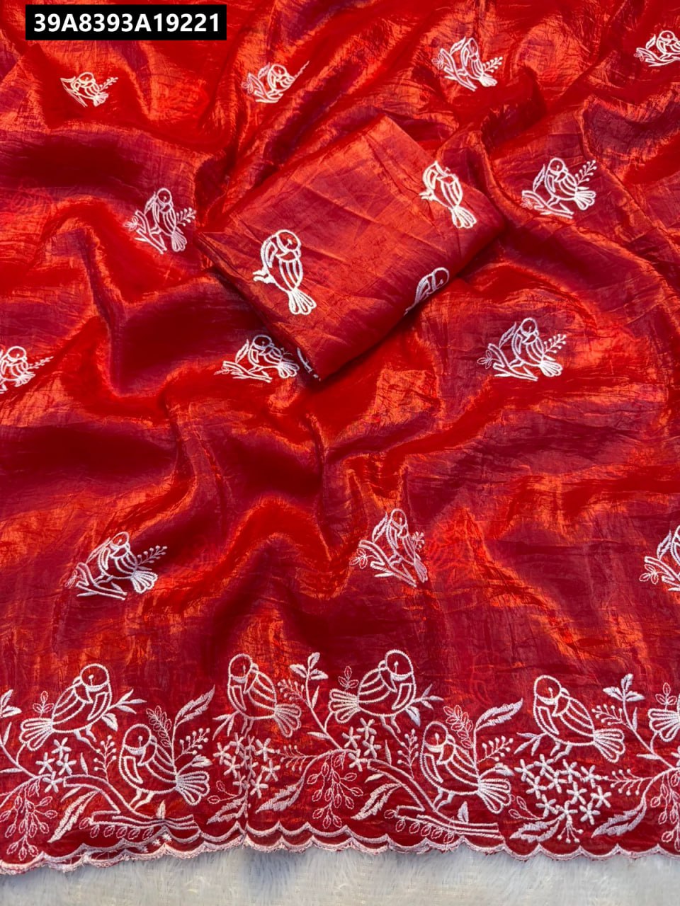 Premium soft gold crush Designer Saree