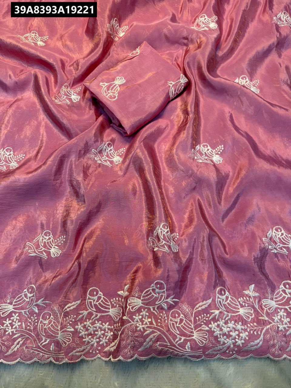 Premium soft gold crush Designer Saree