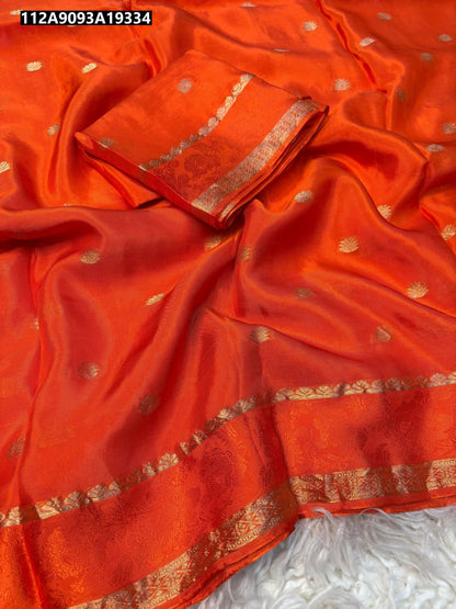Pure viscose Mysore Crepe Saree