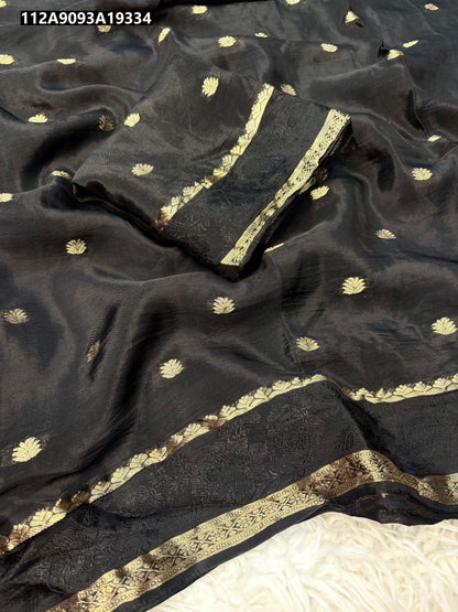 Pure viscose Mysore Crepe Saree