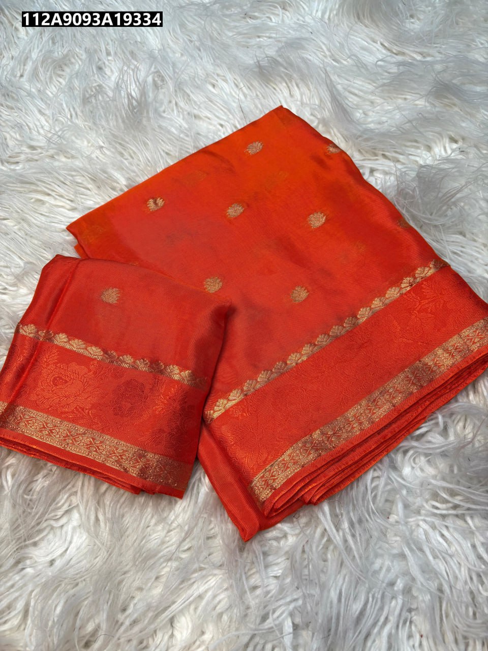 Pure viscose Mysore Crepe Saree