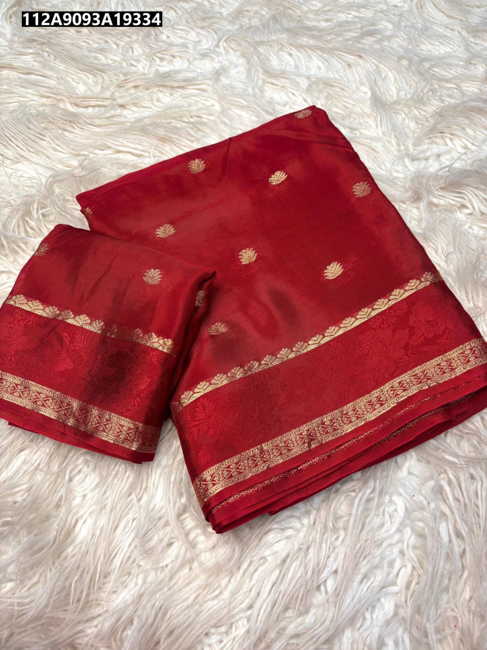 Pure viscose Mysore Crepe Saree