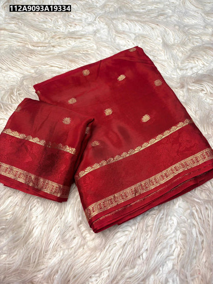 Pure viscose Mysore Crepe Saree