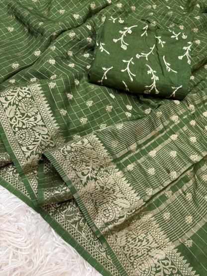 Pure viscose Russian Dola Silk Saree