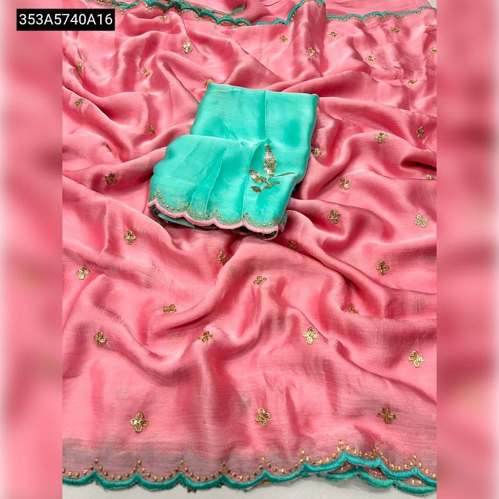 Soft Satin Chinnonn Saree