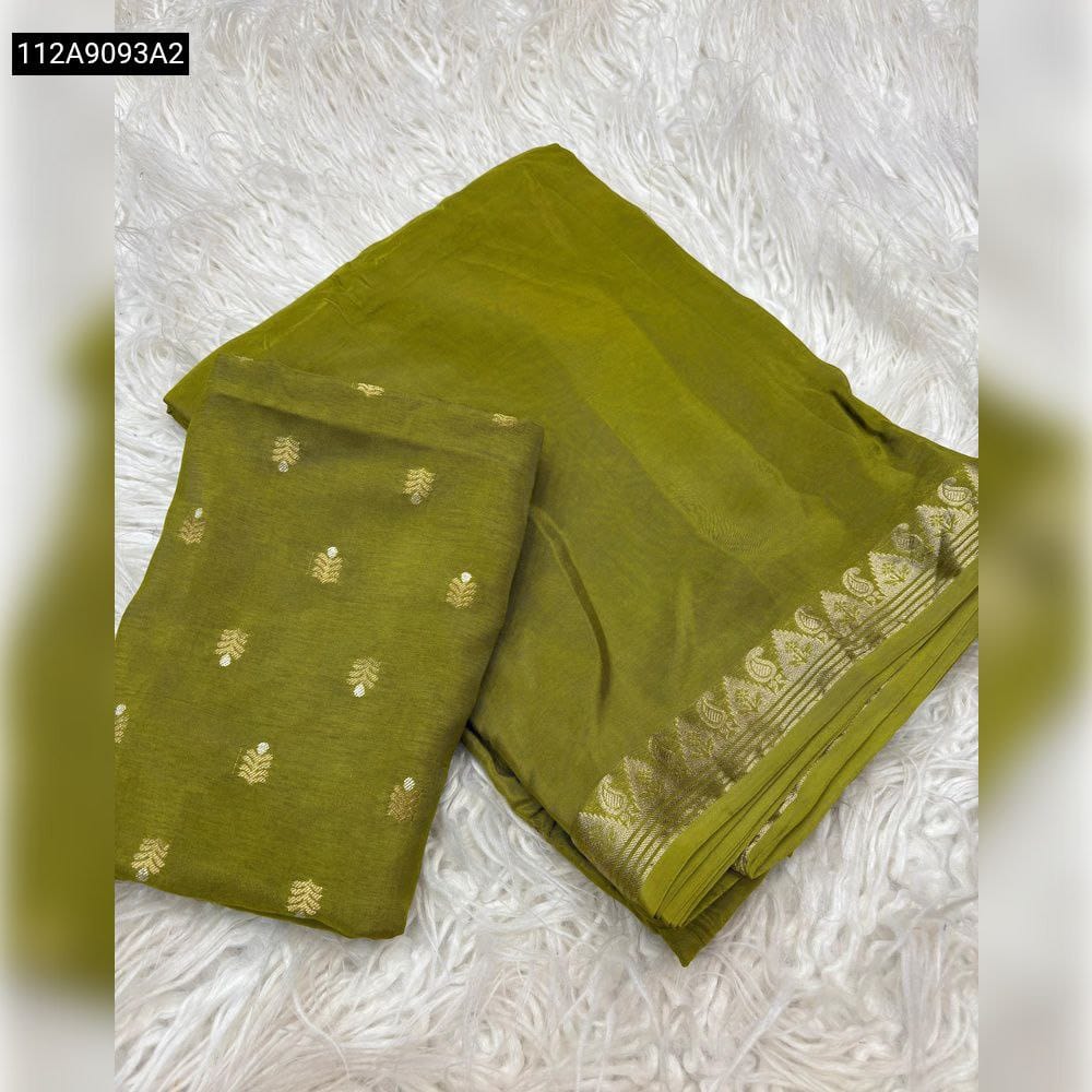 Pure Mysore Crepe Viscose Saree