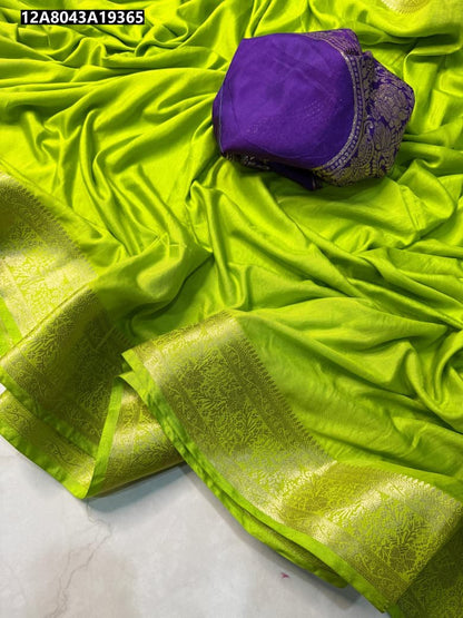 Premium Soft Silk Chit Pallu Saree