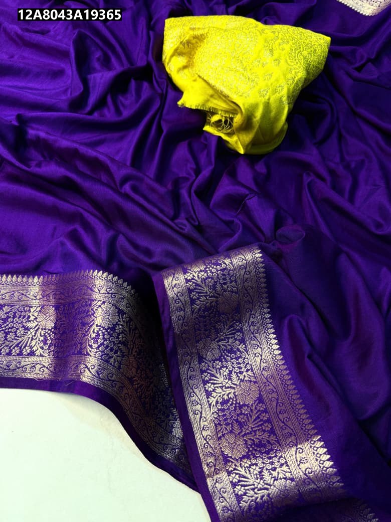 Premium Soft Silk Chit Pallu Saree