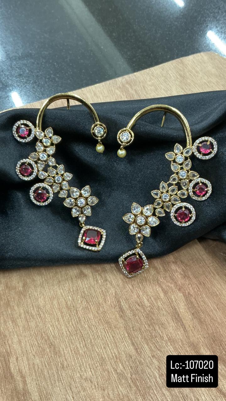 Floral Diamond Earclimber