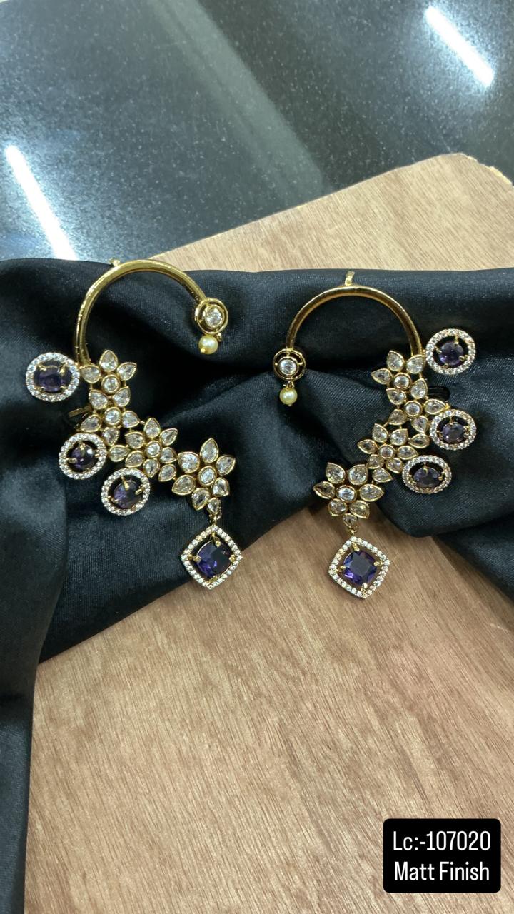 Floral Diamond Earclimber