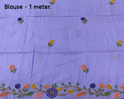 pure georgette saree with 2d shaded dying