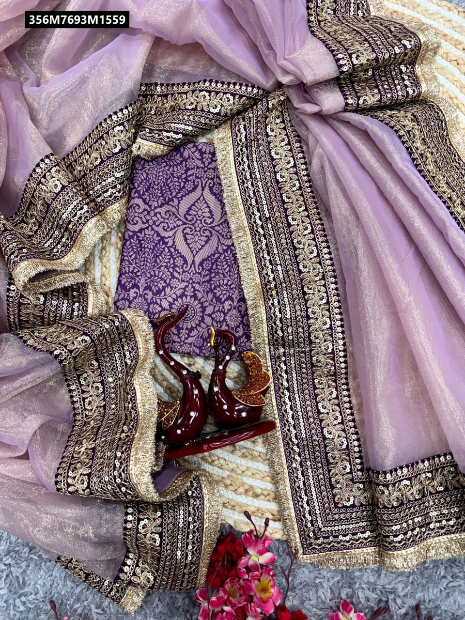 Soft Twil net Saree With Fancy Lace Border