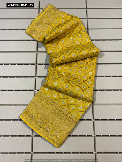 Pure Khadi Georgette Silk Saree