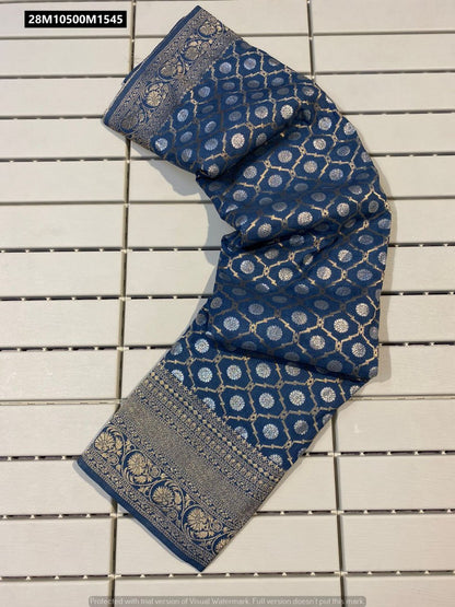 Pure Khadi Georgette Silk Saree