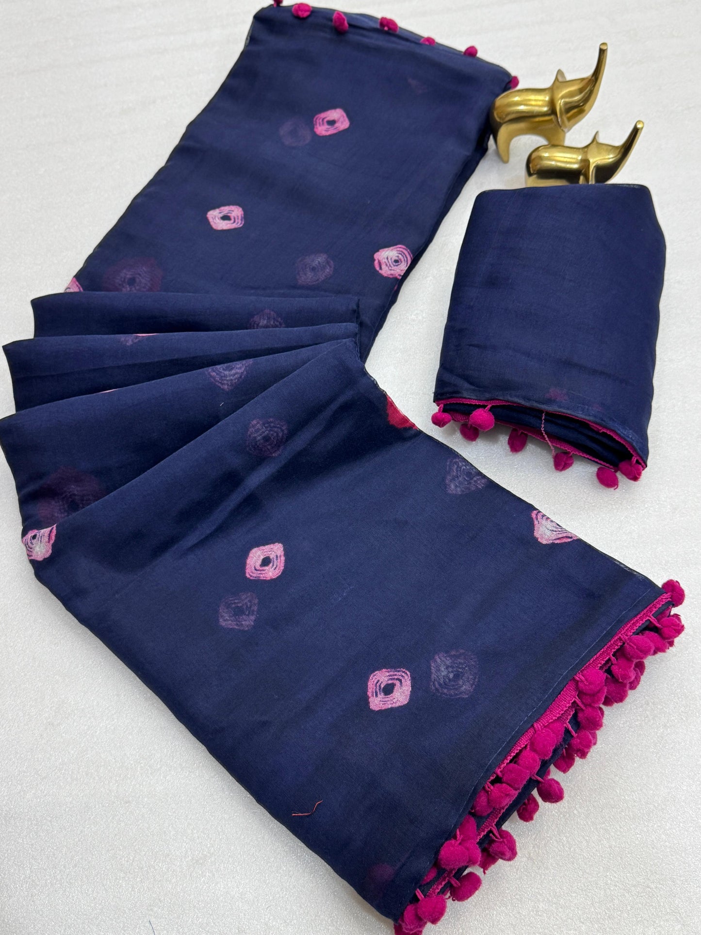 mul mul soft Cotton ikkat print