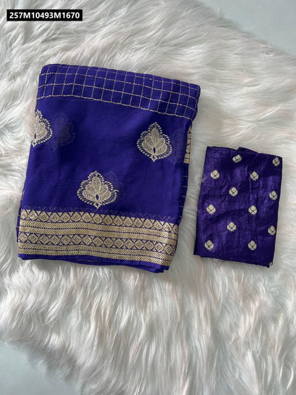 Pure viscose georgette chit pallu