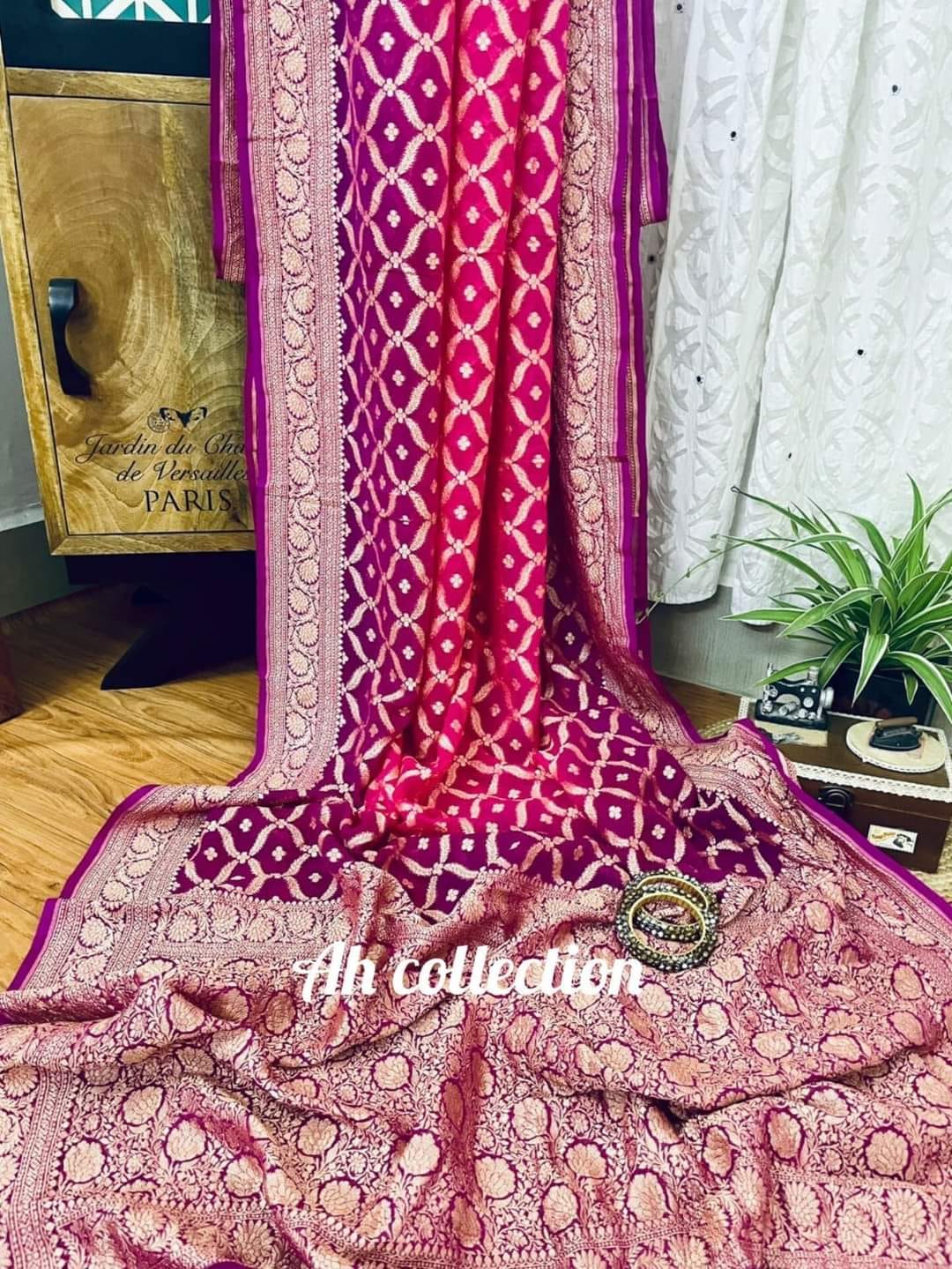 Banaras Georgette Silk Saree