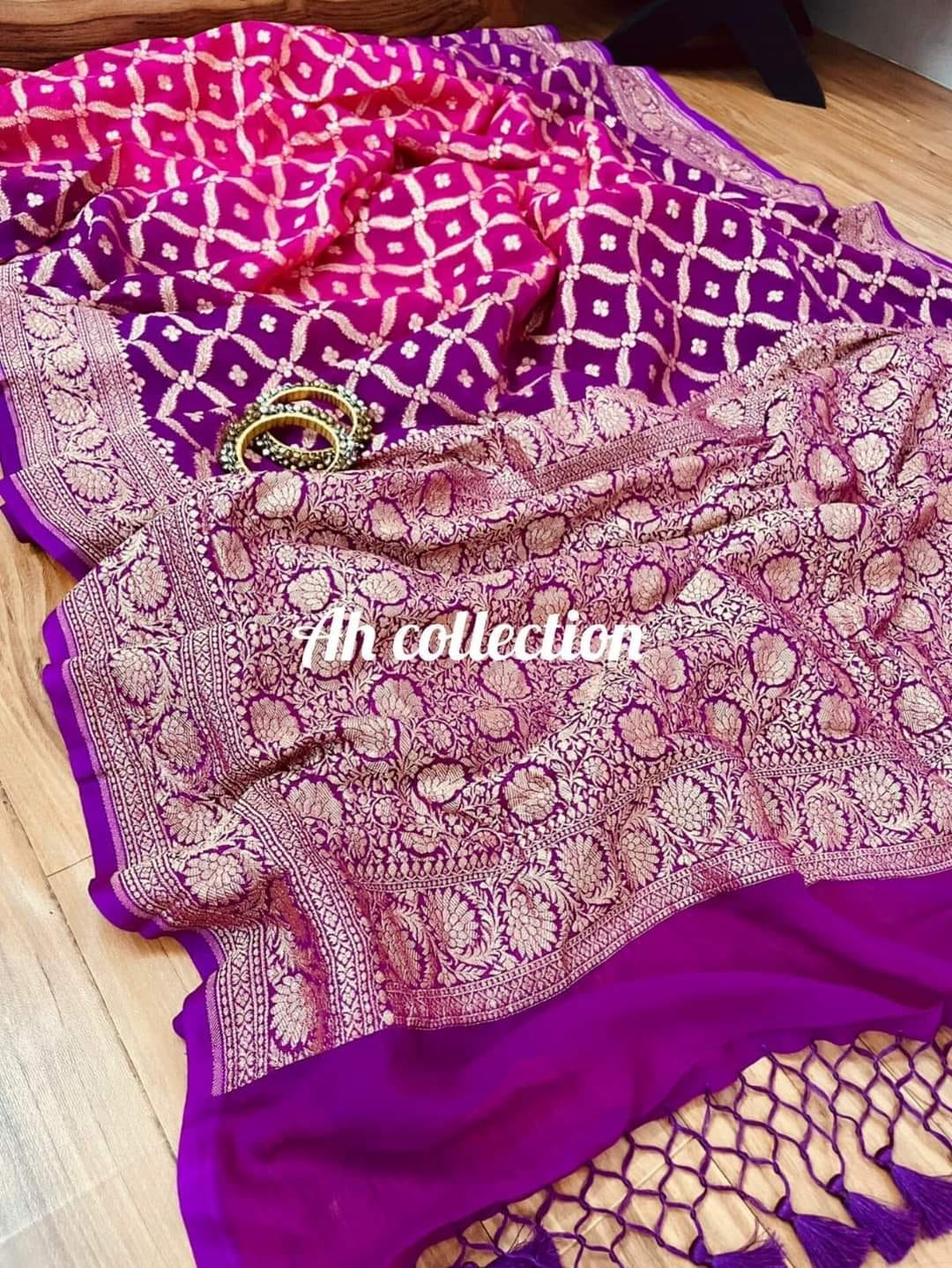 Banaras Georgette Silk Saree