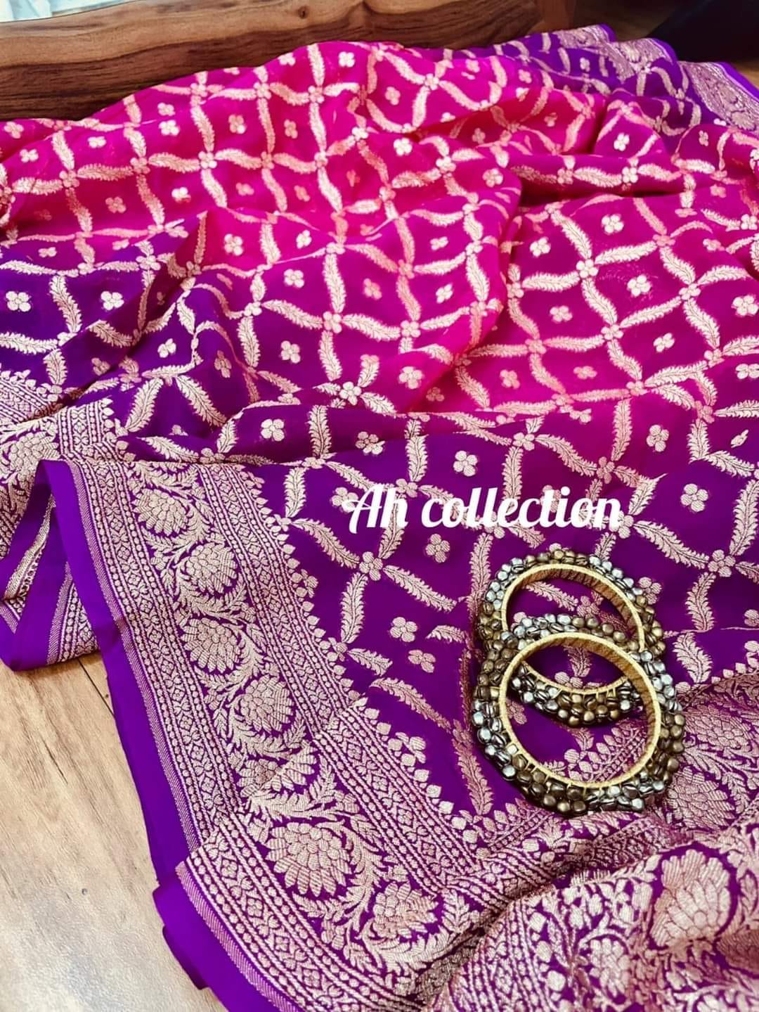 Banaras Georgette Silk Saree
