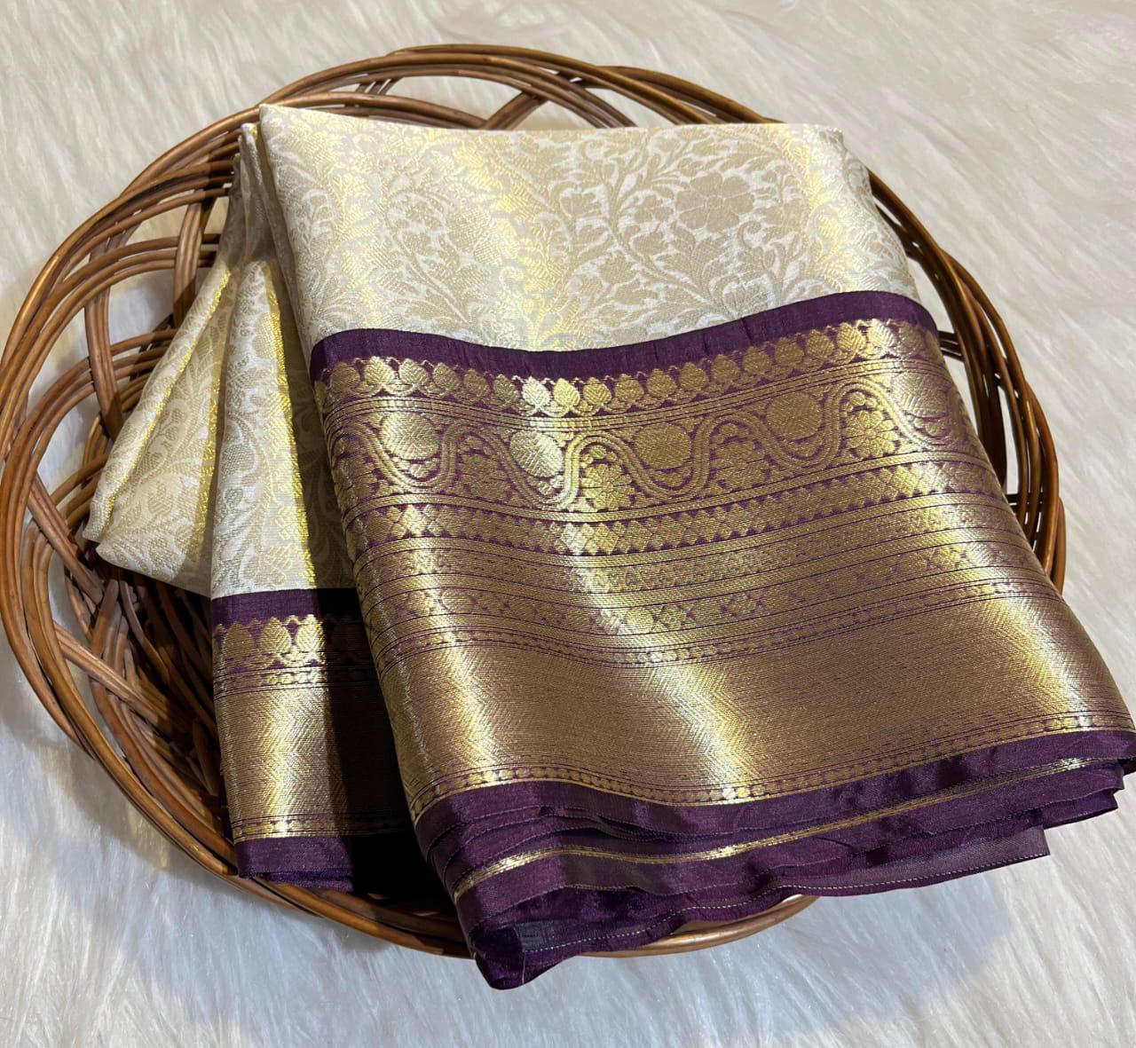 Banarsi Zari tanchui  Soft silk saree