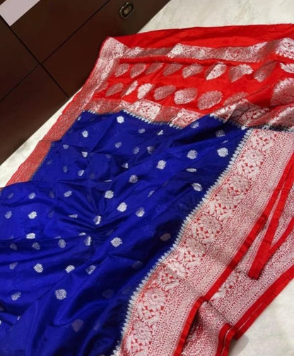 Handloom semi katan georgette silk soft saree