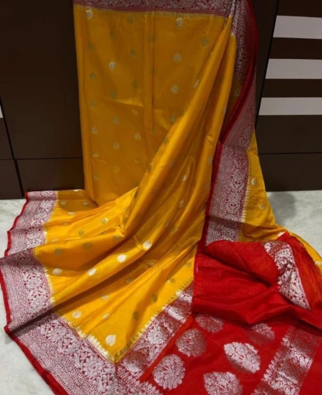 Handloom semi katan georgette silk soft saree