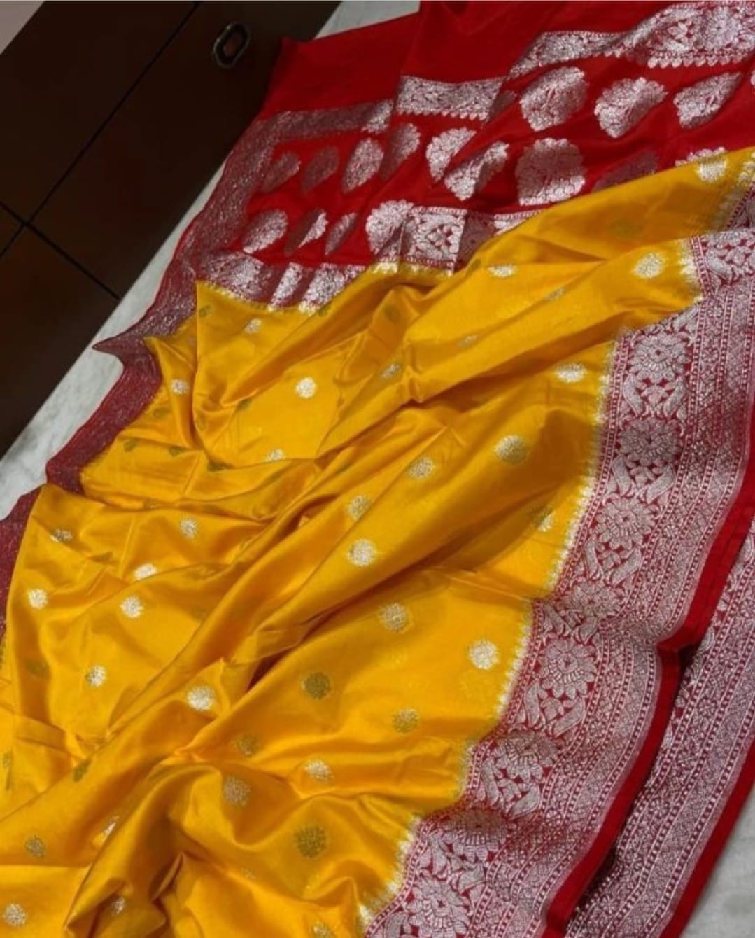 Handloom semi katan georgette silk soft saree