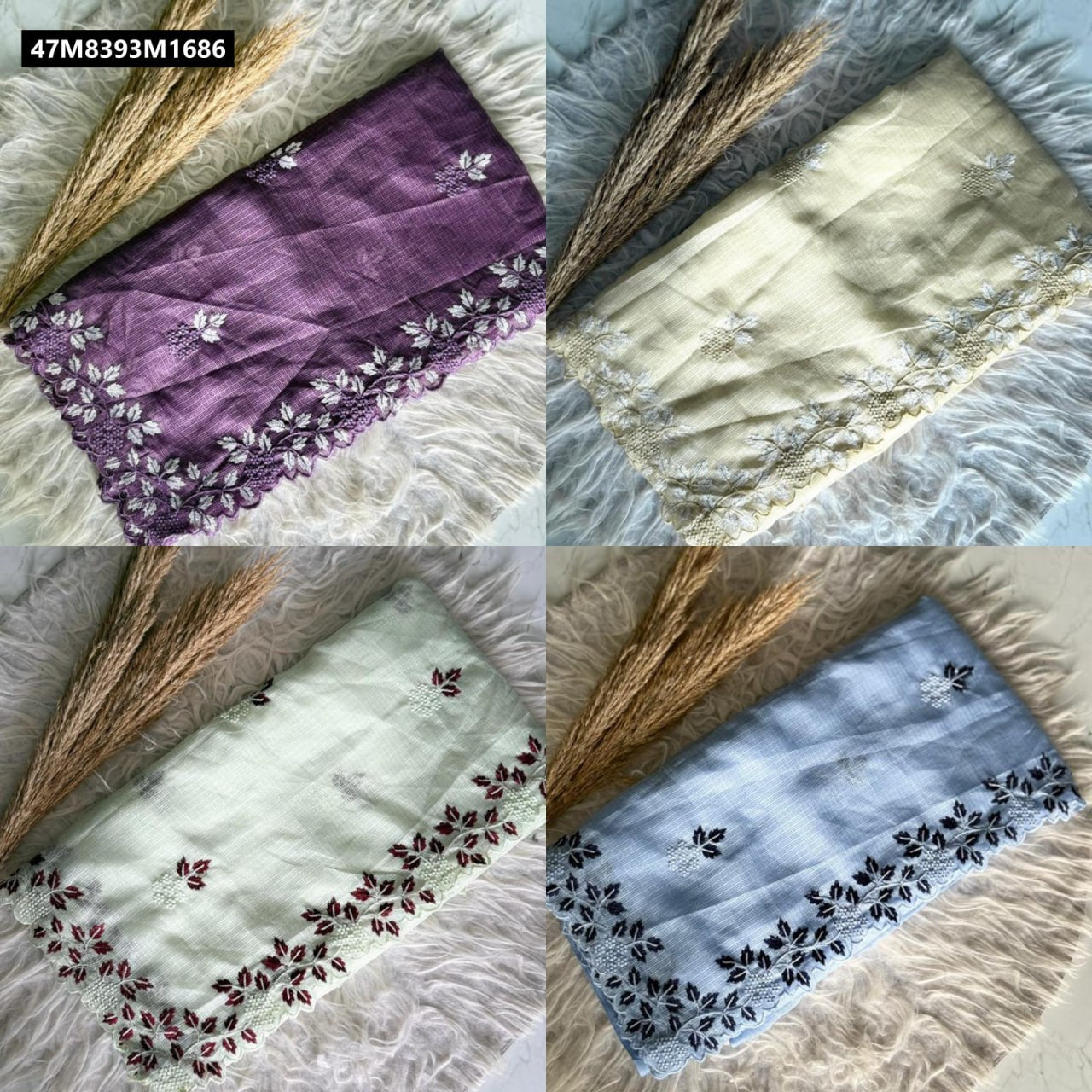 Kota Doriya Saree With Multi Thread Work