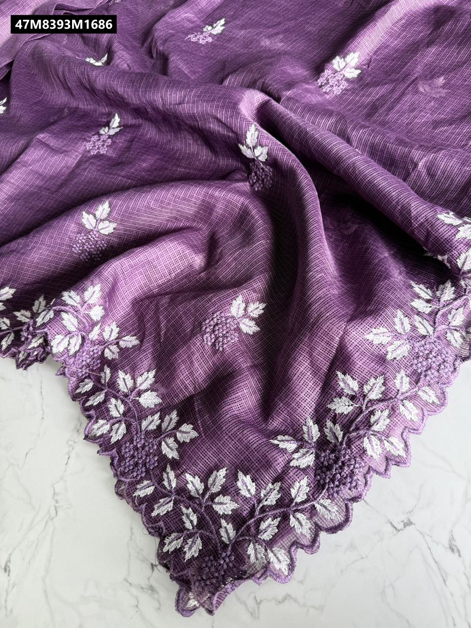 Kota Doriya Saree With Multi Thread Work