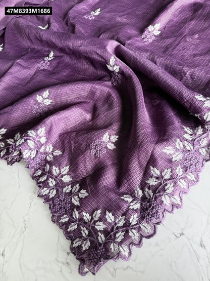 Kota Doriya Saree With Multi Thread Work