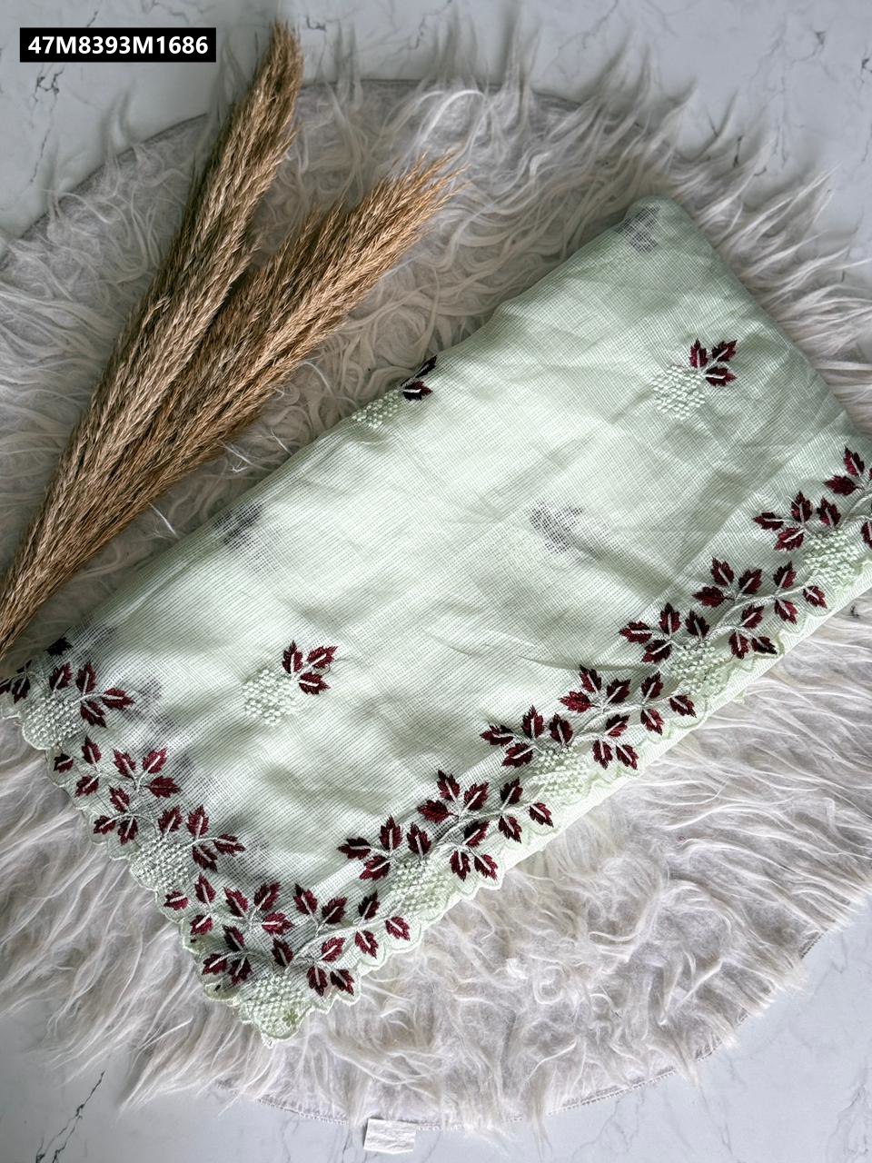 Kota Doriya Saree With Multi Thread Work