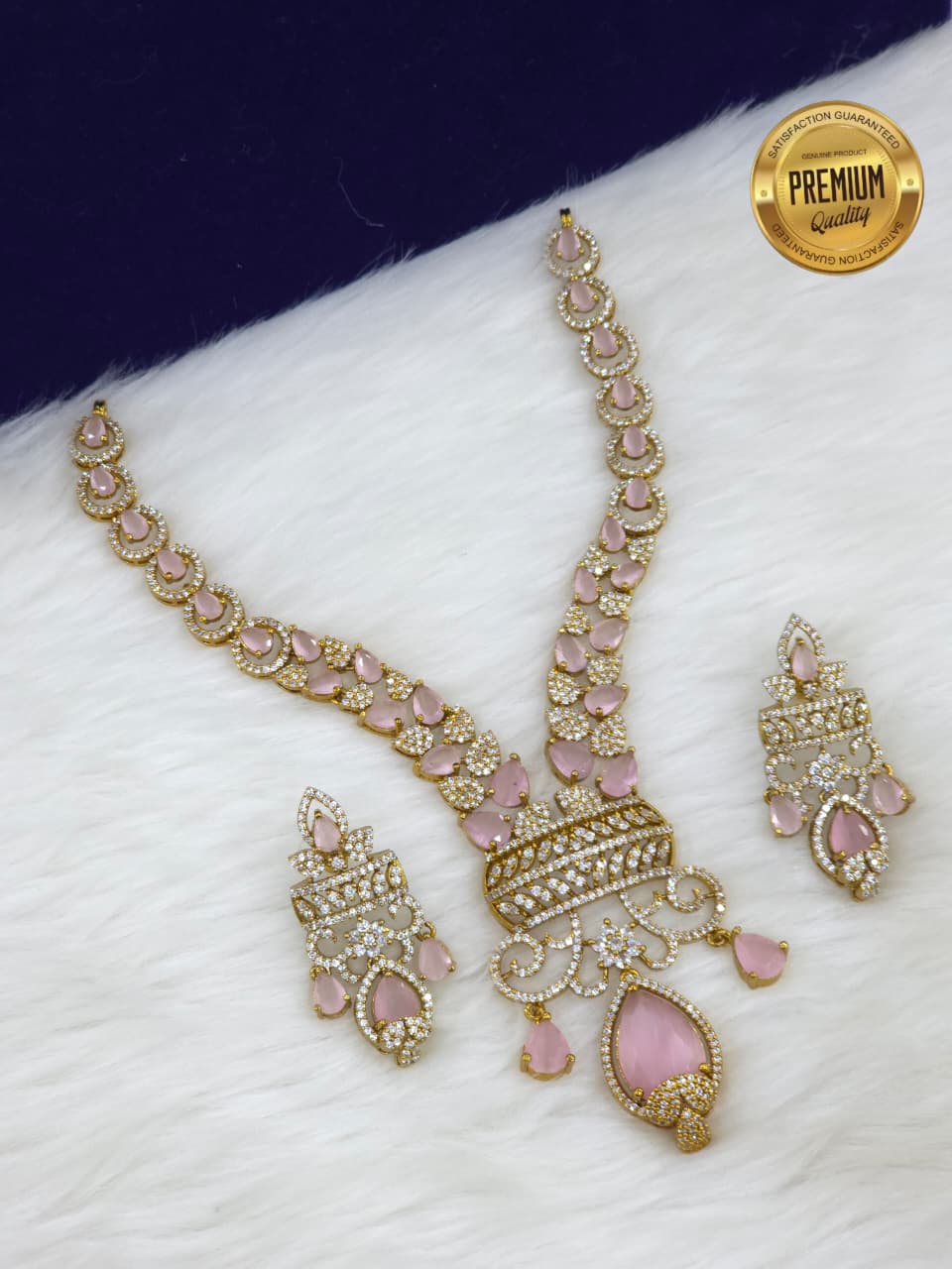 Contemporary CZ Stone Necklace