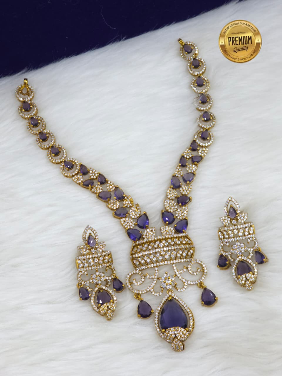 Contemporary CZ Stone Necklace