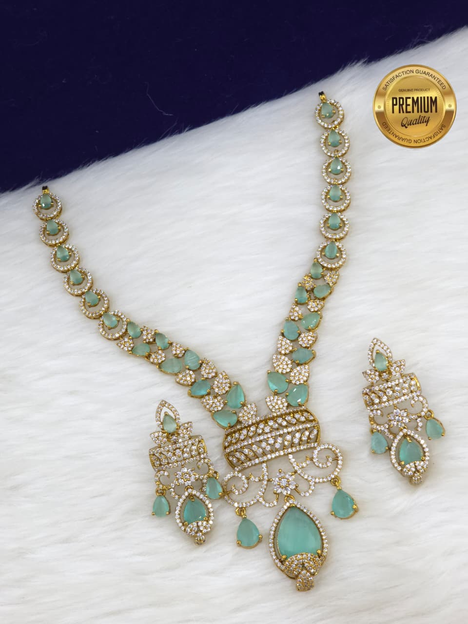 Contemporary CZ Stone Necklace