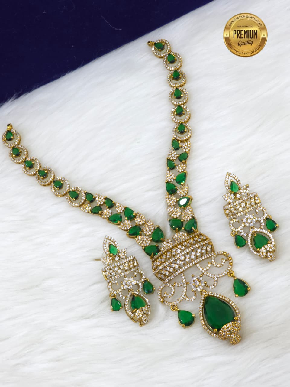 Contemporary CZ Stone Necklace