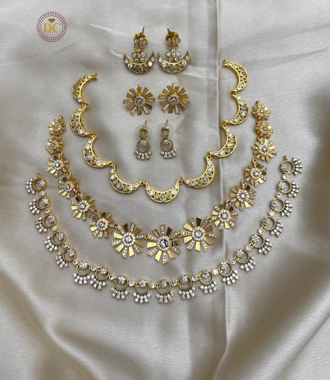 Minimal Trending Necklace Combo of 3 Sets