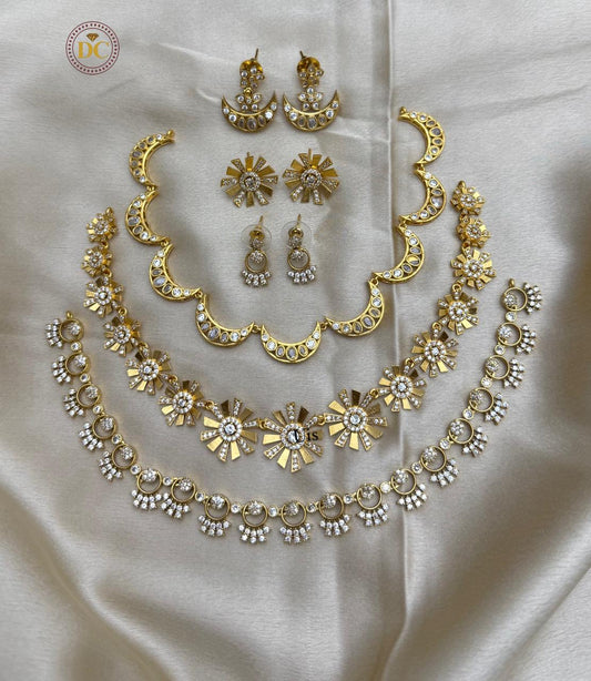 Minimal Trending Necklace Combo of 3 Sets