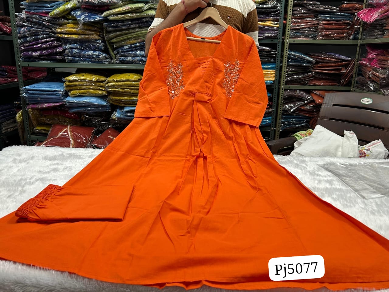 Floral Fine cotton kurti Palazza set