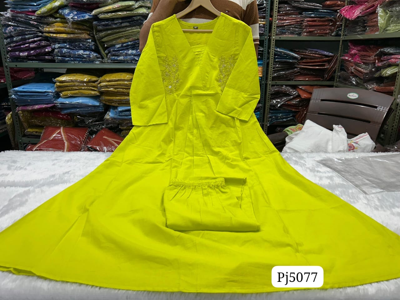 Floral Fine cotton kurti Palazza set