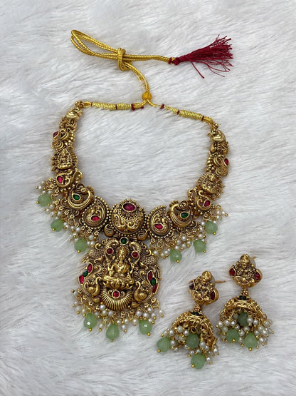 nakshi short bridal necklace
