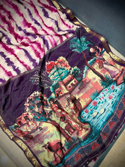 premium mangalgiri silk saree